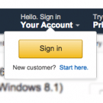 Amazon Login|Register Screenshot